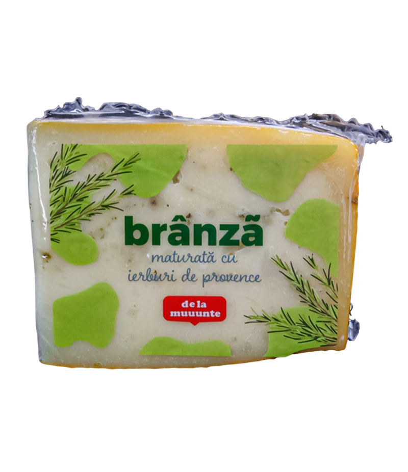 Branza maturata de vaca cu ierburi de Provence